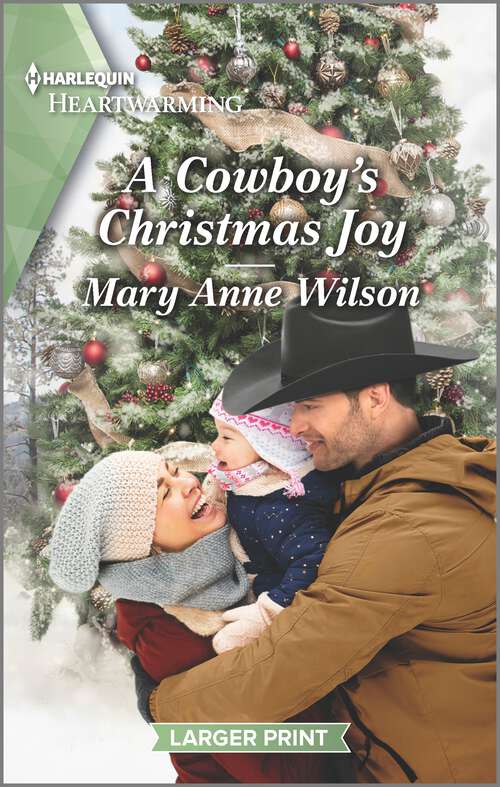 Book cover of A Cowboy's Christmas Joy: A Clean and Uplifting Romance (Flaming Sky Ranch #1)