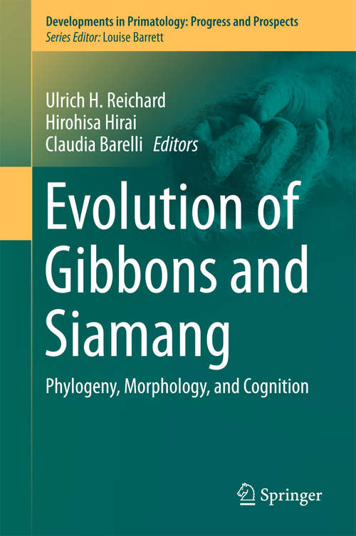 Book cover of Evolution of Gibbons and Siamang
