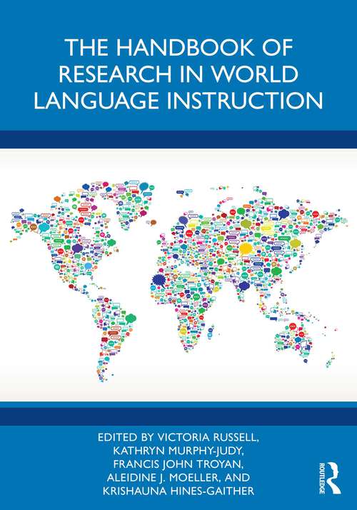 Book cover of The Handbook of Research in World Language Instruction (1)