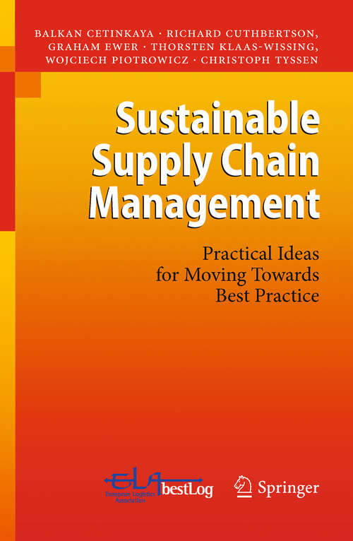 Book cover of Sustainable Supply Chain Management