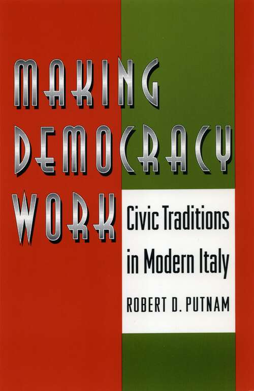 Book cover of Making Democracy Work