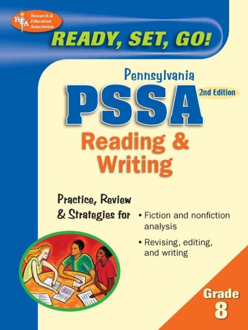 Book cover of PA PSSA 8th Grade Reading & Writing 2nd Ed. (2) (Pennsylvania Pssa Test Preparation Ser.)