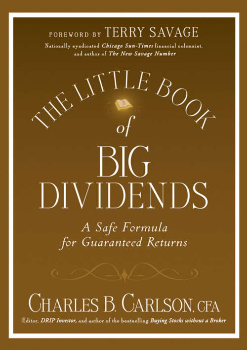 Book cover of The Little Book of Big Dividends