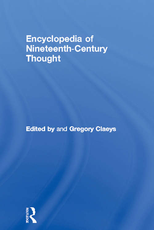 Book cover of Encyclopedia of Nineteenth Century Thought