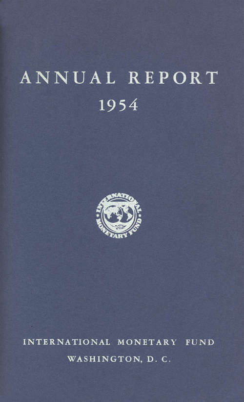 Book cover of Annual Report of the Executive Directors for the Fiscal Year Ended April 30, 1954