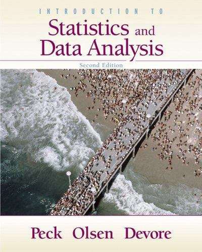 Book cover of Introduction to Statistics and Data Analysis (2nd Edition)