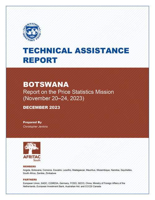Book cover of Botswana: Technical Assistance Report-Report on the Price Statistics Mission