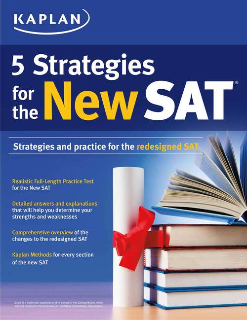 Book cover of Kaplan 5 Strategies for the New SAT