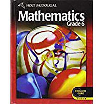 Book cover of Holt McDougal Mathematics, Grade 6