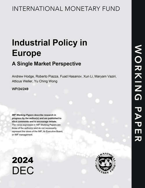 Book cover of Industrial Policy in Europe: A Single Market Perspective