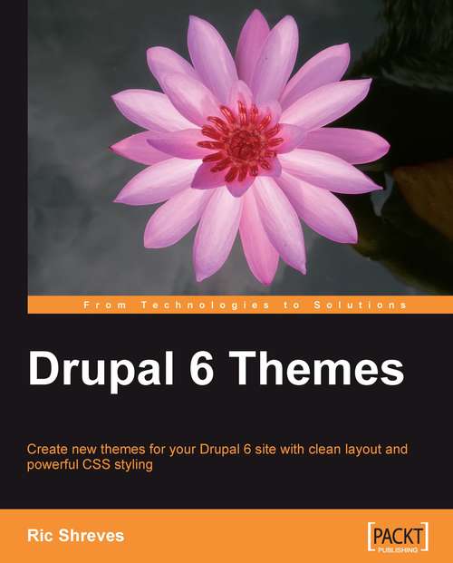 Book cover of Drupal 6 Themes