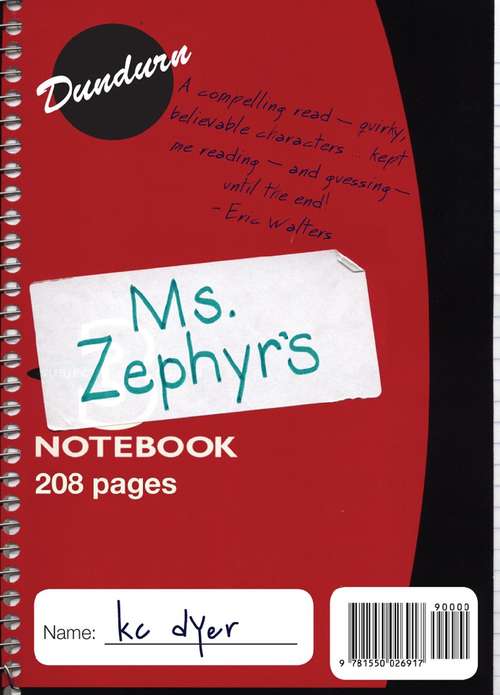 Book cover of Ms. Zephyr's Notebook