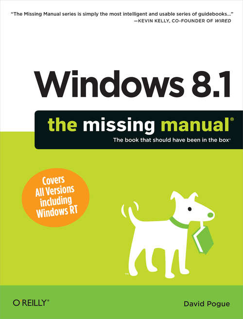 Book cover of Windows 8.1: The Missing Manual