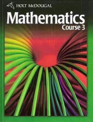 Book cover of Holt McDougal Mathematics, Course 3
