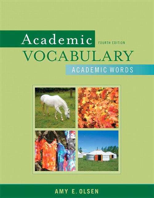 Book cover of Academic Vocabulary, Academic Words (4th edition)