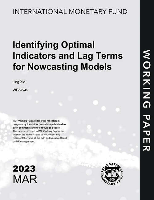 Book cover of Identifying Optimal Indicators and Lag Terms for Nowcasting Models (Imf Working Papers)