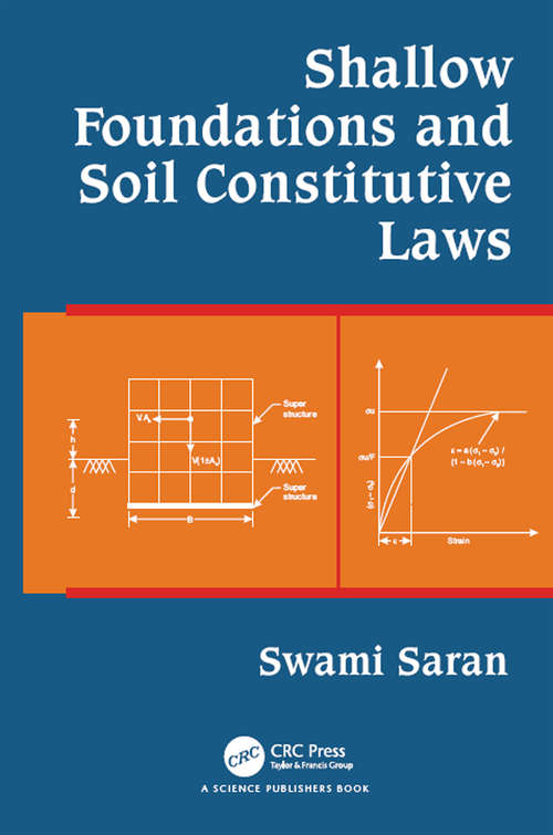 Book cover of Shallow Foundations and Soil Constitutive Laws
