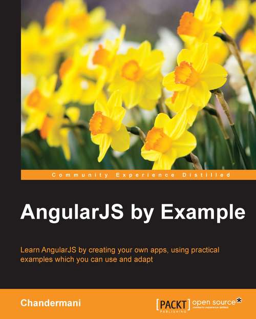 Book cover of AngularJS by Example