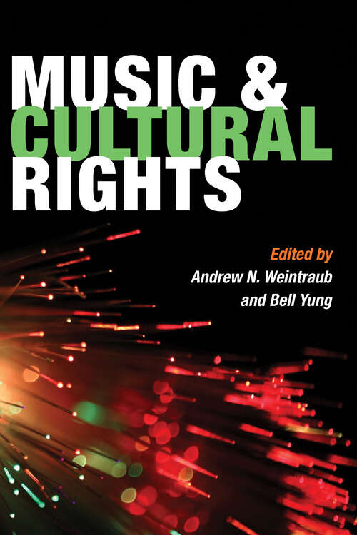 Book cover of Music and Cultural Rights