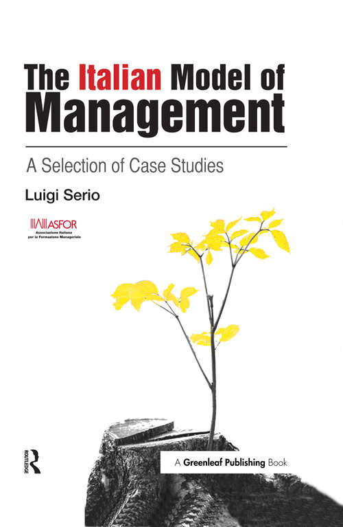 Book cover of The Italian Model of Management: A Selection of Case Studies