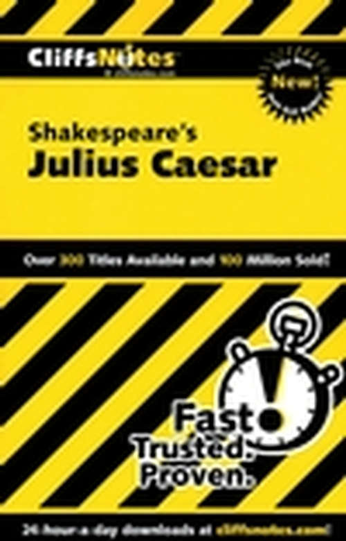 Book cover of CliffsNotes on Shakespeare's Julius Caesar