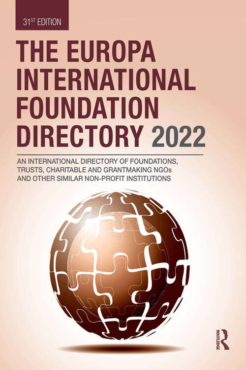 The Europa International Foundation Directory 2022