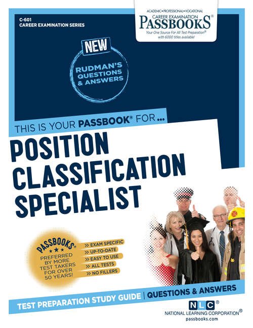 Book cover of Position Classification Specialist: Passbooks Study Guide (Career Examination Series)