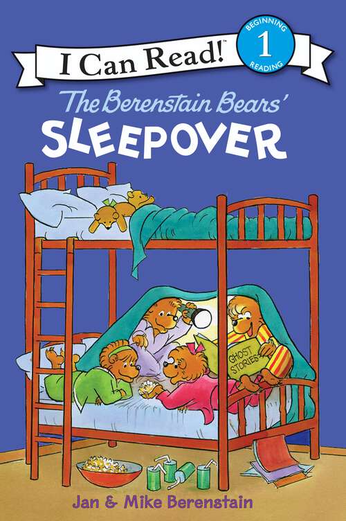 Book cover of The Berenstain Bears' Sleepover (I Can Read Level 1)