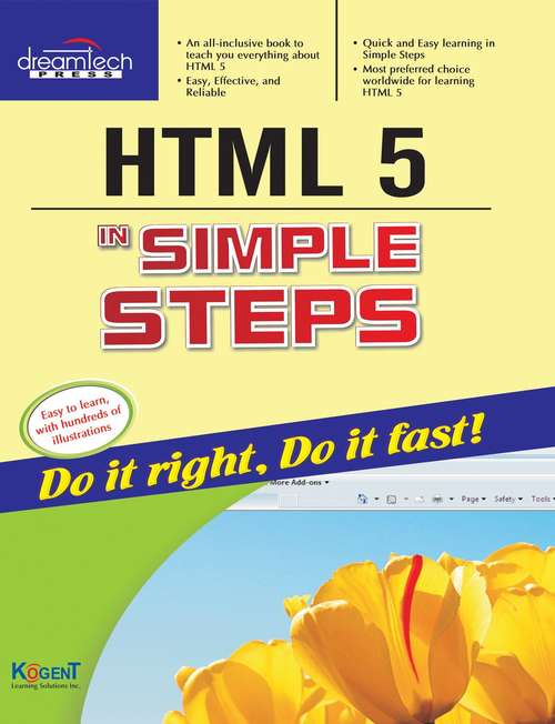 Book cover of HTML 5 In Simple Steps