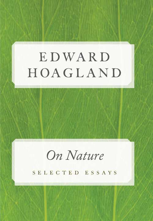 Book cover of On Nature: Selected Essays