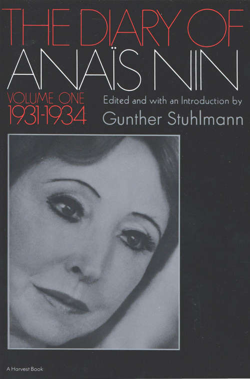Book cover of The Diary of Anais Nin Volume 1 1931-1934