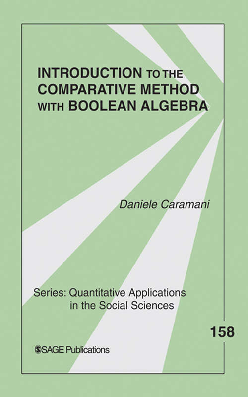 Book cover of Introduction to the Comparative Method With Boolean Algebra
