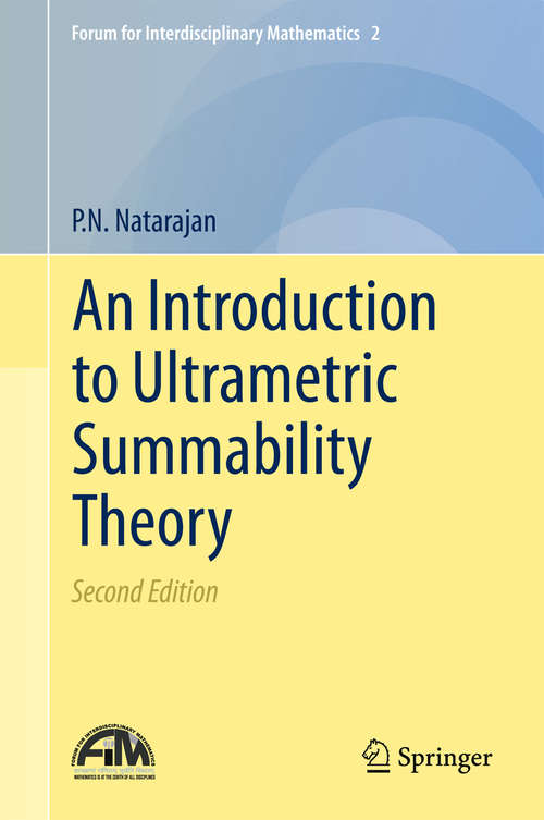 Book cover of An Introduction to Ultrametric Summability Theory