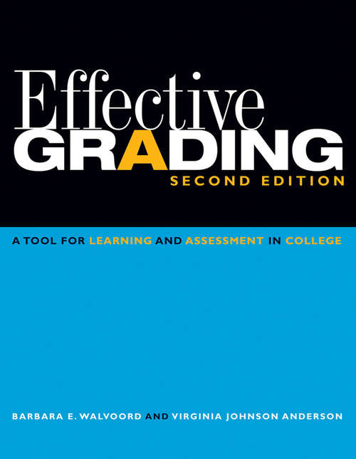 Book cover of Effective Grading