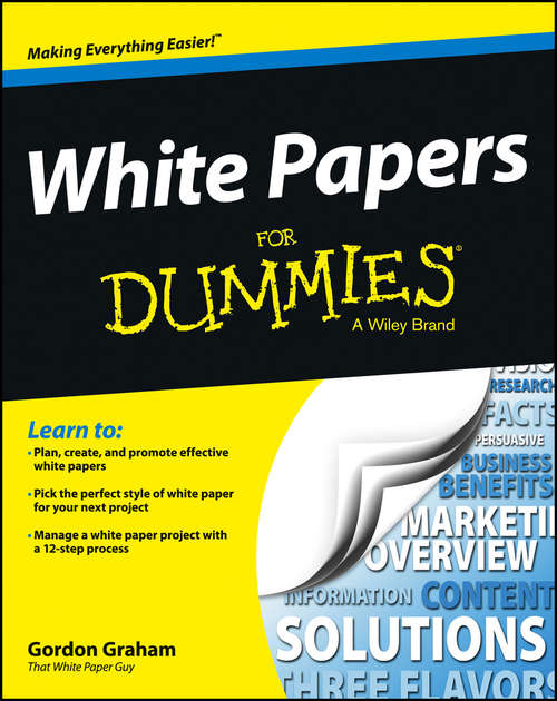 Book cover of White Papers For Dummies