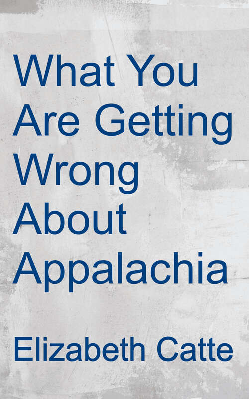 Book cover of What You Are Getting Wrong About Appalachia