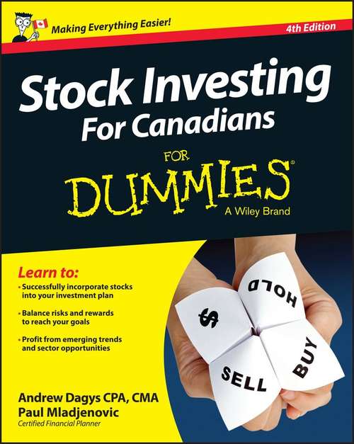 Book cover of Stock Investing For Canadians For Dummies