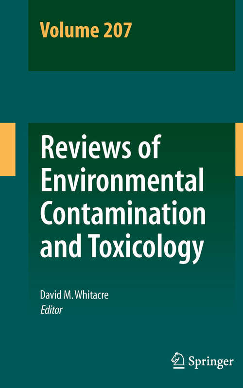 Book cover of Reviews of Environmental Contamination and Toxicology Volume 207