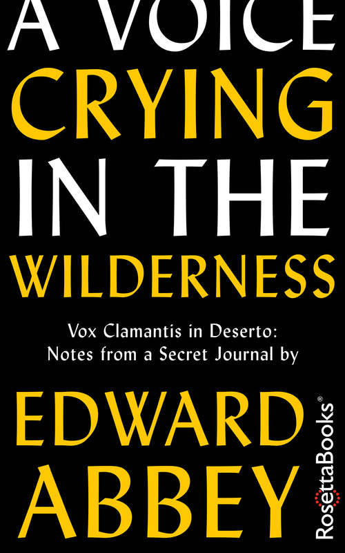 Book cover of A Voice Crying in the Wilderness: Vox Clamantis in Deserto: Notes from a Secret Journal