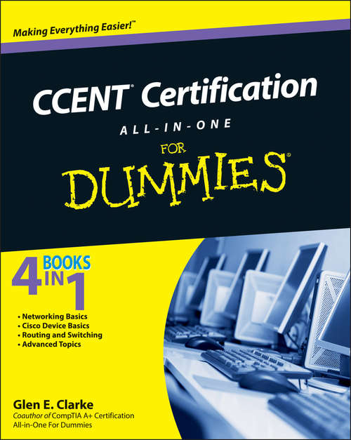 Book cover of CCENT Certification All-In-One For Dummies