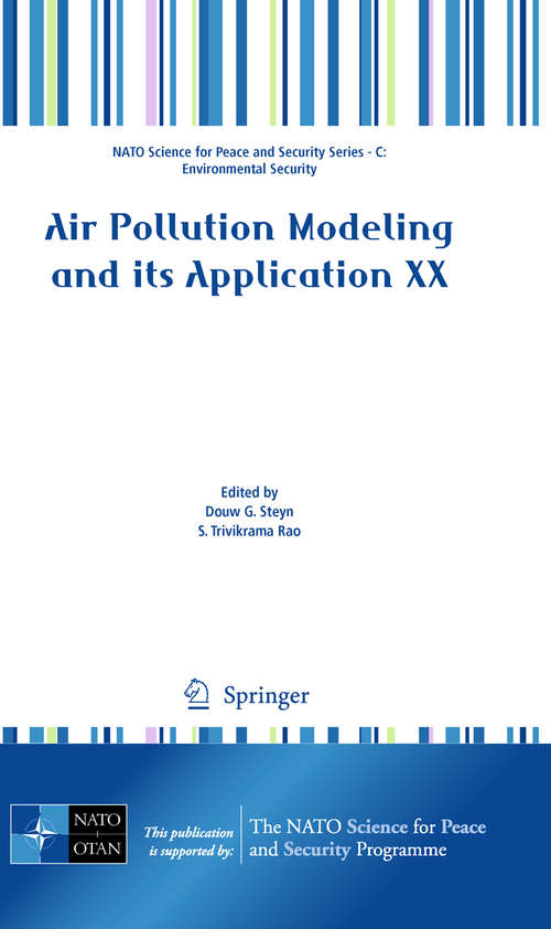 Book cover of Air Pollution Modeling and its Application XX