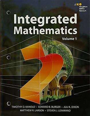 Book cover of Integrated Mathematics 2, Volume 1