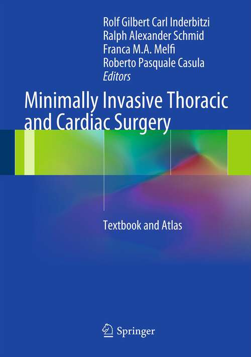 Book cover of Minimally Invasive Thoracic and Cardiac Surgery