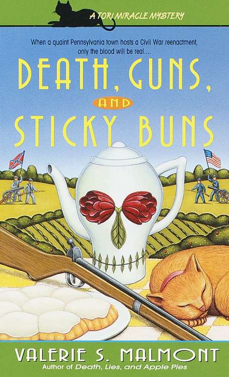 Book cover of Death, Guns, And Sticky Buns