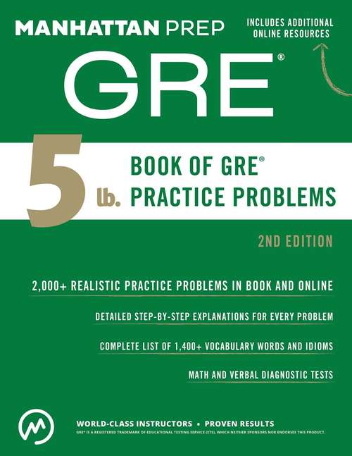 Book cover of 5 lb. Book of GRE Practice Problems