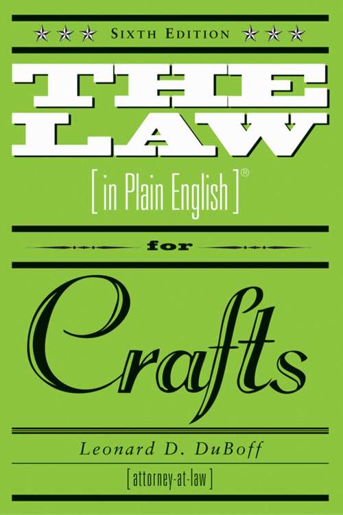 Book cover of The Law in Plain English for Crafts: Sixth Edition (6)