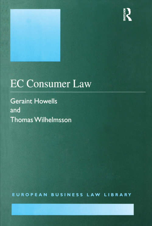 Book cover of EC Consumer Law