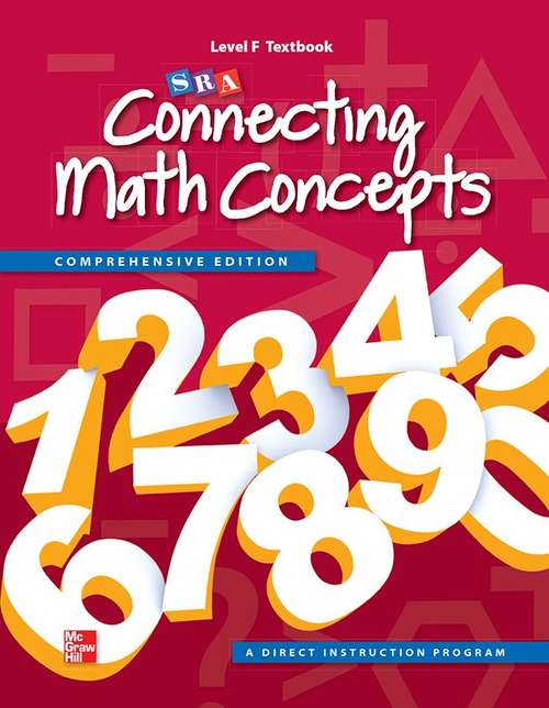 Book cover of SRA Connecting Math Concepts (Level F)
