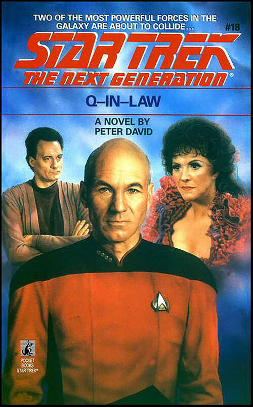 Book cover of Q-in-Law (Star Trek: The Next Generation #18)