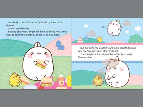 Book cover of Butterfly Chase (Molang)